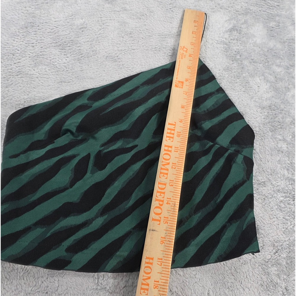 Bec + Bridge Discotheque Zebra One Shoulder Top Emerald Green 4 Womens NWT - Picture 9 of 9